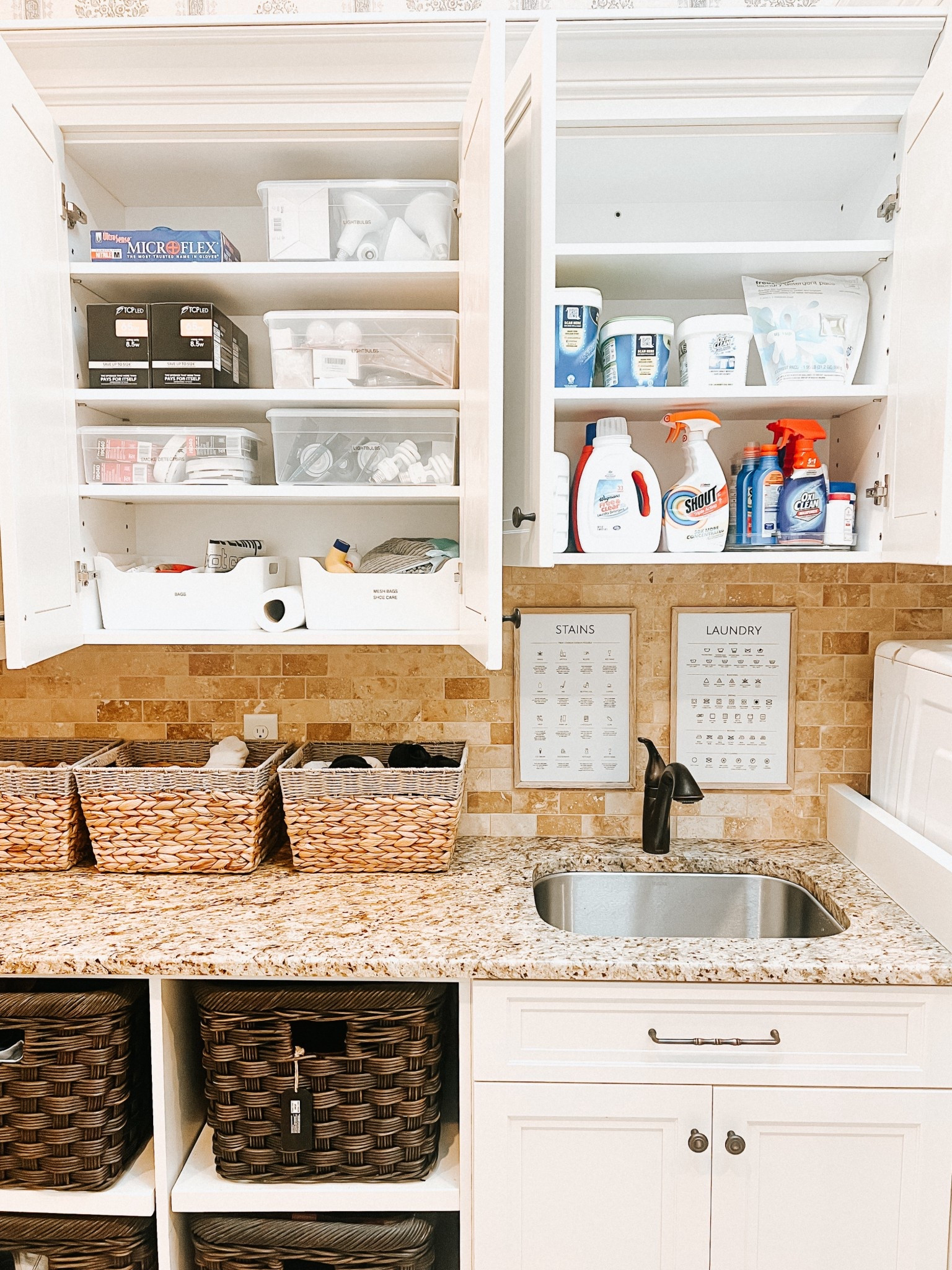 Big laundry room, big organization! ✨

Mismatched socks? Gone.
Travel gear? Sorted. 
Gift wrap station? Ready to roll. 

Laundry day just got a whole lot easier! 👚

#LTKHome