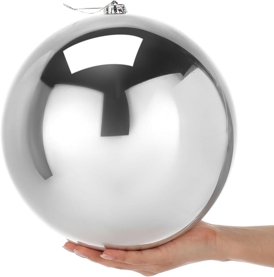 Hiboom 10'' Jumbo Christmas Ball Ornaments UV and Water Resistant Plastic Balls Large Shiny Ball ... | Amazon (US)