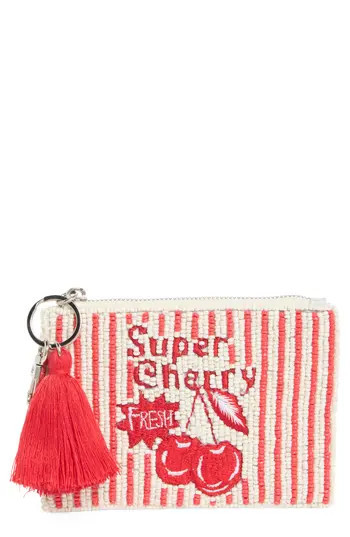 Collection XIIX Beaded Super Cherry Coin Purse in Red at Nordstrom Rack | Nordstrom Rack
