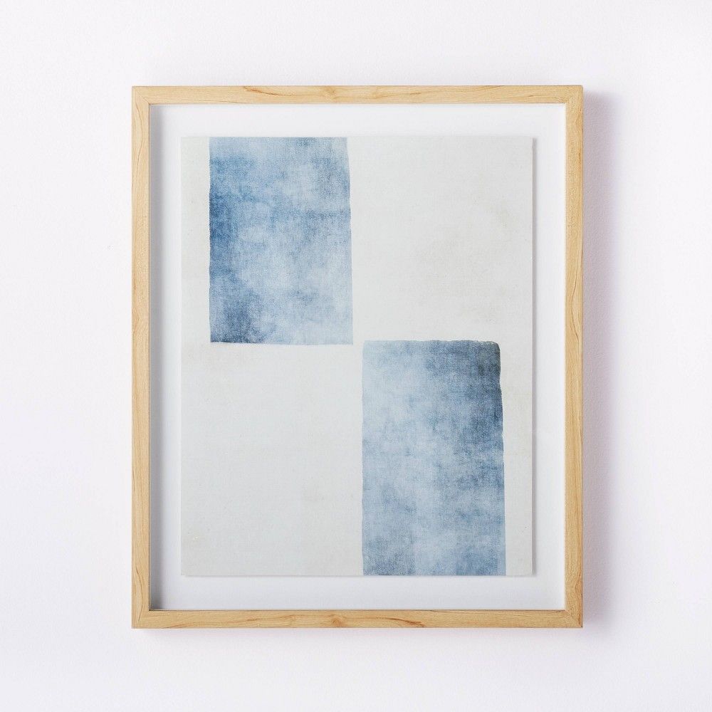 20" x 24" Framed Wall Art Blue/White - Threshold™ designed with Studio McGee | Target