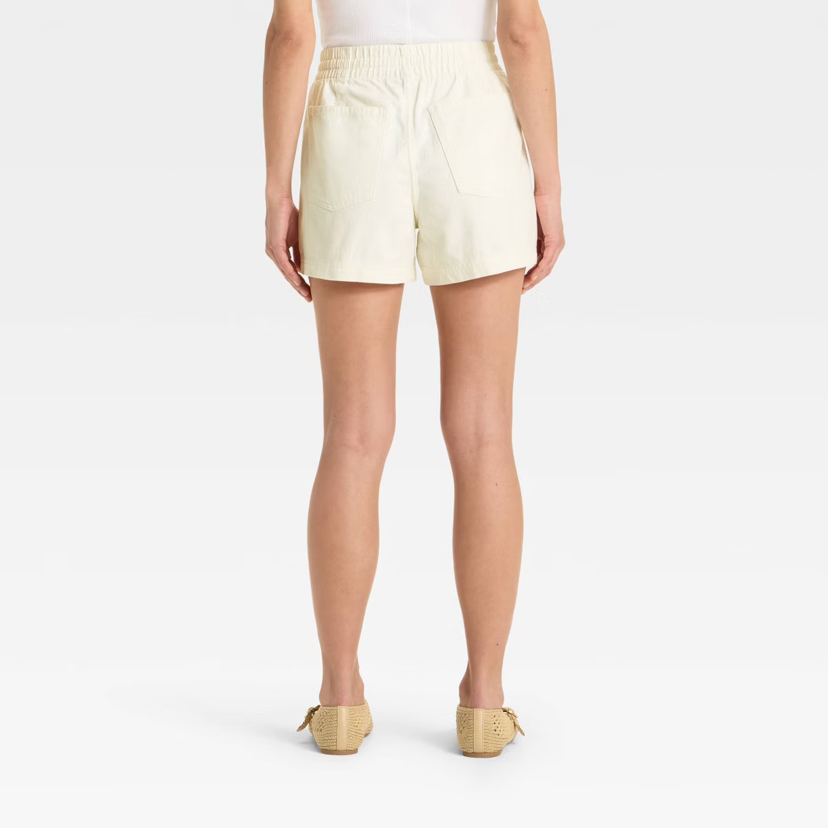 Women's High-Rise Drawstring Denim Beach Shorts - Universal Thread™ | Target