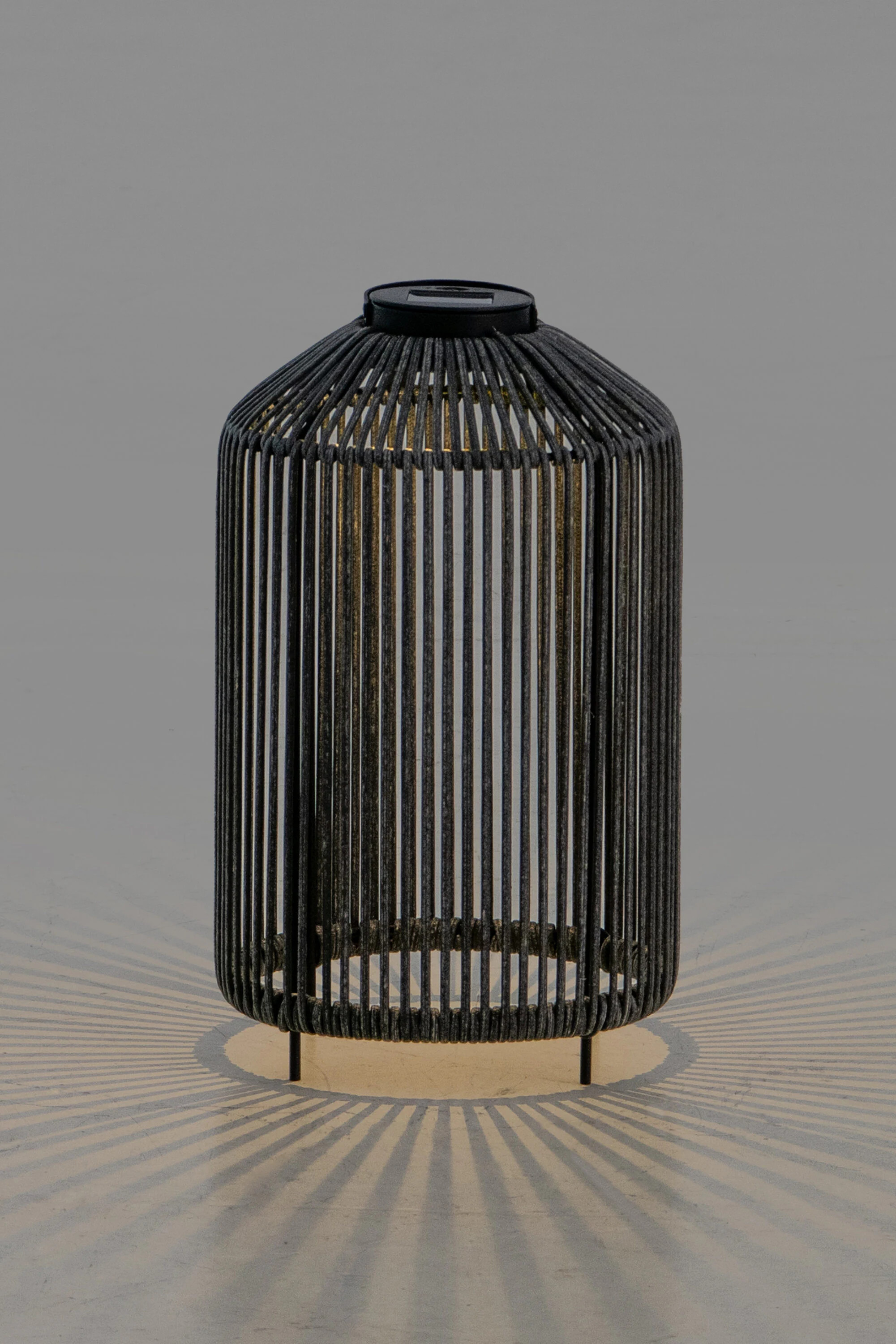 Origin 21 28-in x 10-in Black Metal Solar Outdoor Decorative Lantern | D201048800 | Lowe's