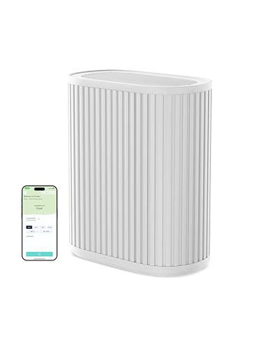 Windmill Air Purifier for Home - 3-In-1 Filtration for Smoke & More - True HEPA Filter, Activated Carbon, & Pre-Filter - Covers Up To 1950 sq ft - Ultra-Quiet - App Compatible - White | Amazon (US)