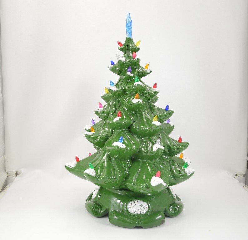 Vintage green ceramic Christmas tree green ceramic Christmas | Etsy | Etsy (US)