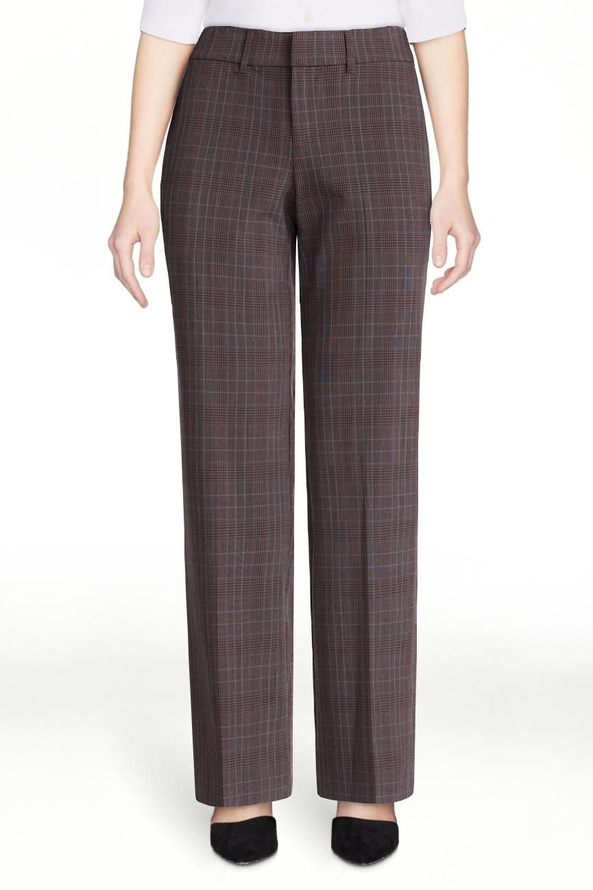 Scoop Women's and Women's Plus Low Rise Crease Trousers, 30'' Inseam, Sizes 0-28W | Walmart (US)