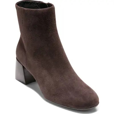 Cole Haan Grand Ambition Annabeth Leather Bootie in Black Suede at Nordstrom, Size 6.5 | Nordstrom