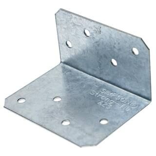 Simpson Strong-Tie 2 in. x 1-1/2 in. x 2-3/4 in. ZMAX Galvanized Angle A23Z - The Home Depot | The Home Depot