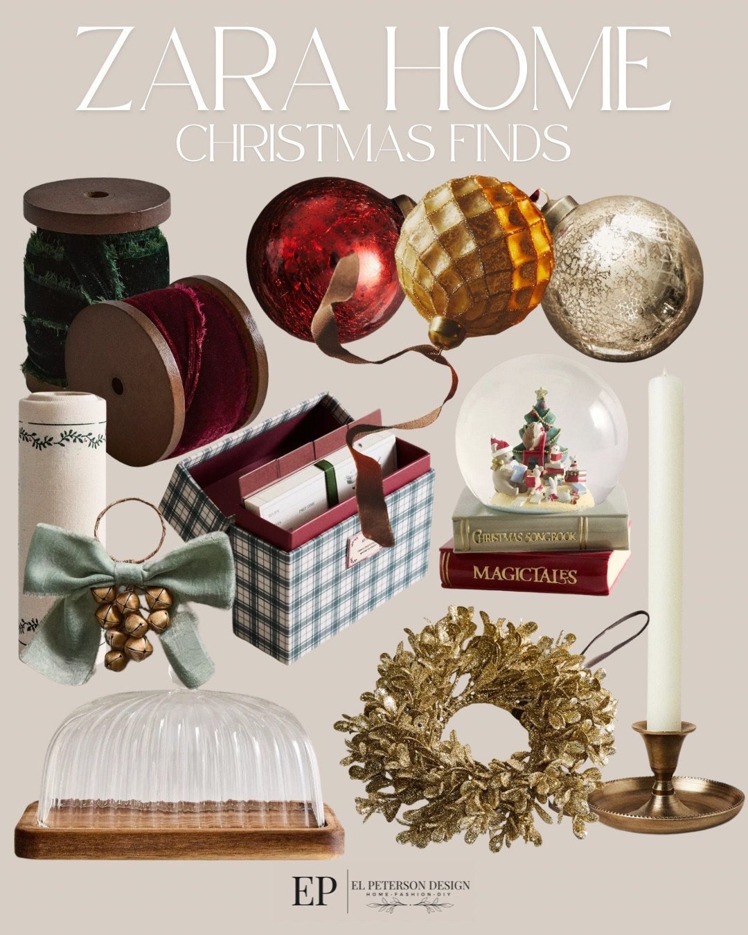 Zara 
Christmas finds
Wreath
Ribbons
Napkin holder
Ornaments 
Cancer holder
Card holder 
Snow globe 

#LTKFindsUnder100 #LTKFindsUnder50 #LTKHome