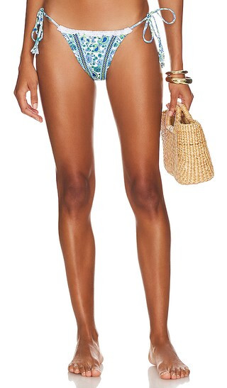 Luna Bikini Bottom in Light Blue Paisley | Revolve Clothing (Global)