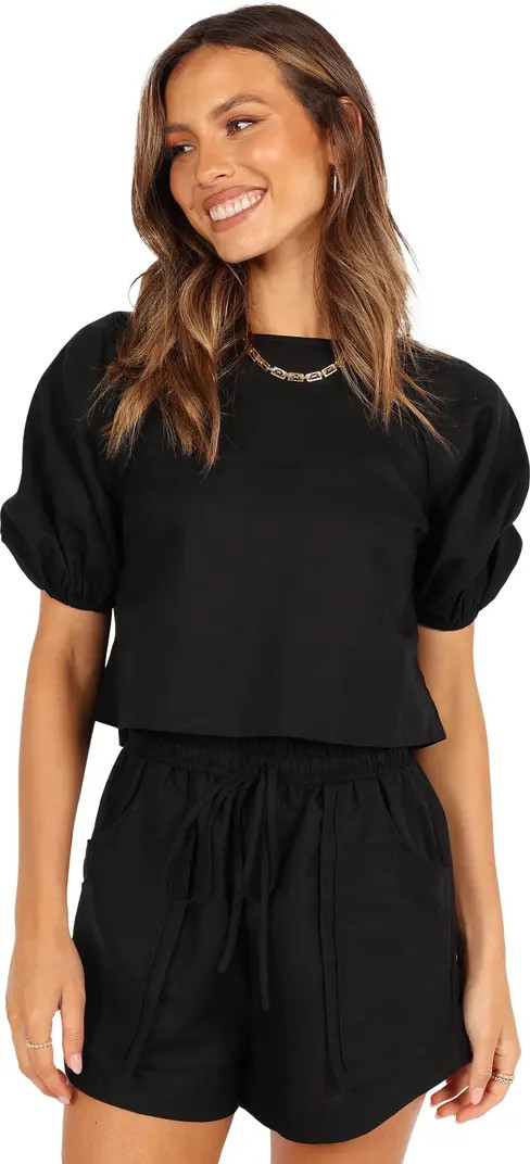 Chelsey Linen Blend Shirt & Shorts Set | Nordstrom
