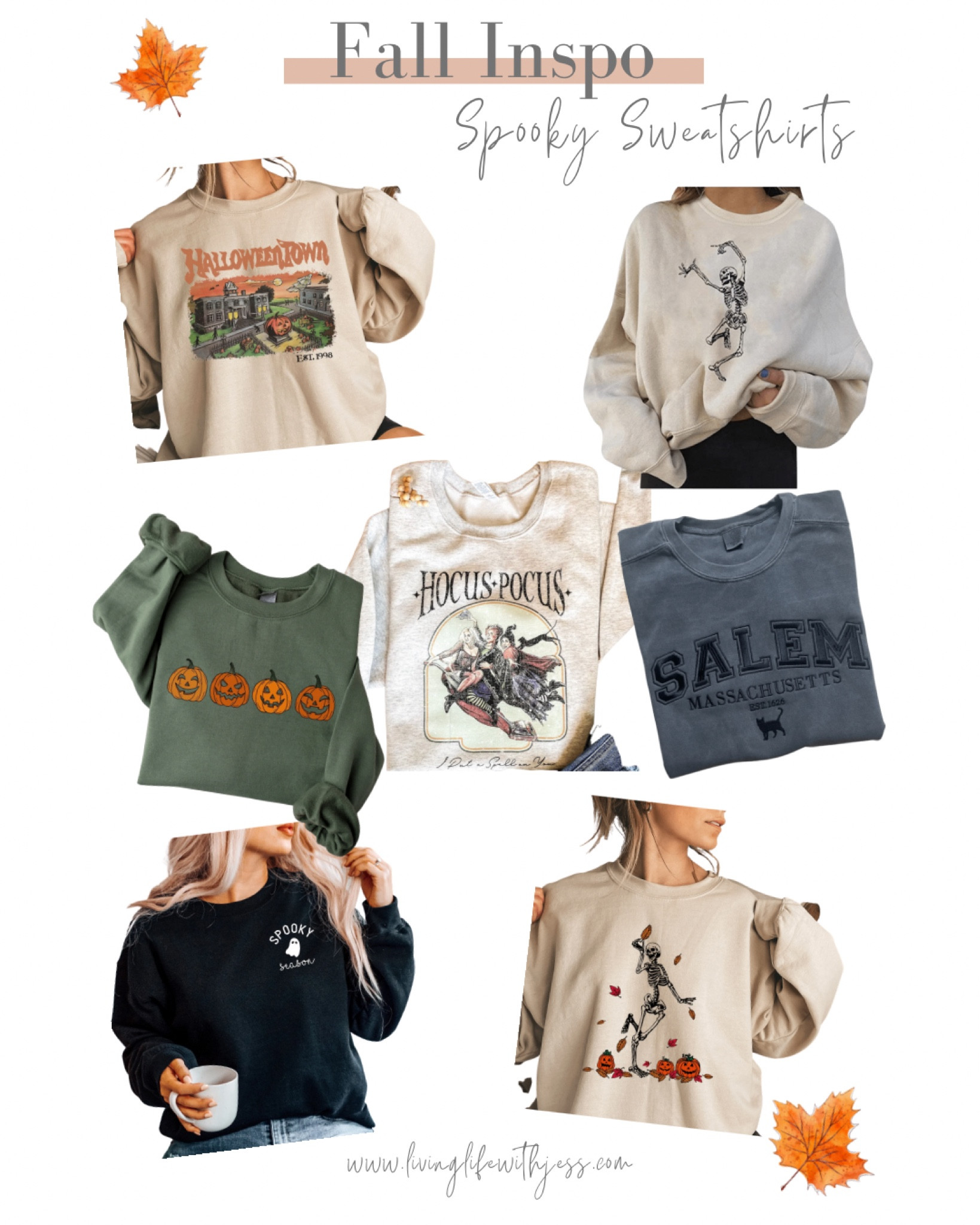 Fall trends, fall sweatshirts, Halloween sweatshirts, graphic sweatshirts, spooky sweatshirts 

#LTKSeasonal #LTKunder50
