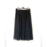 Vintage Long Black Pleated Skirt Xl | Etsy (US)