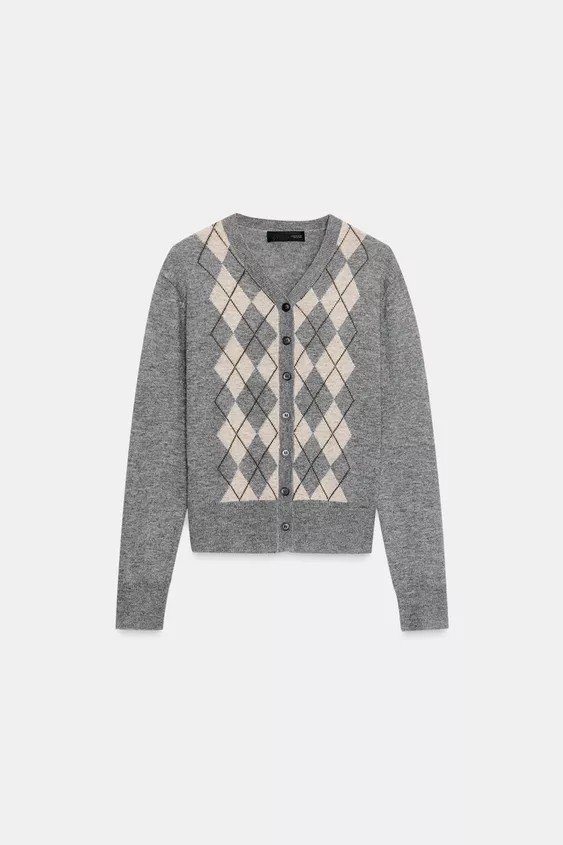 DIAMOND WOOL JACKET | Zara Canada