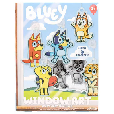 Bluey 5ct Window Art Craft Kit | Target