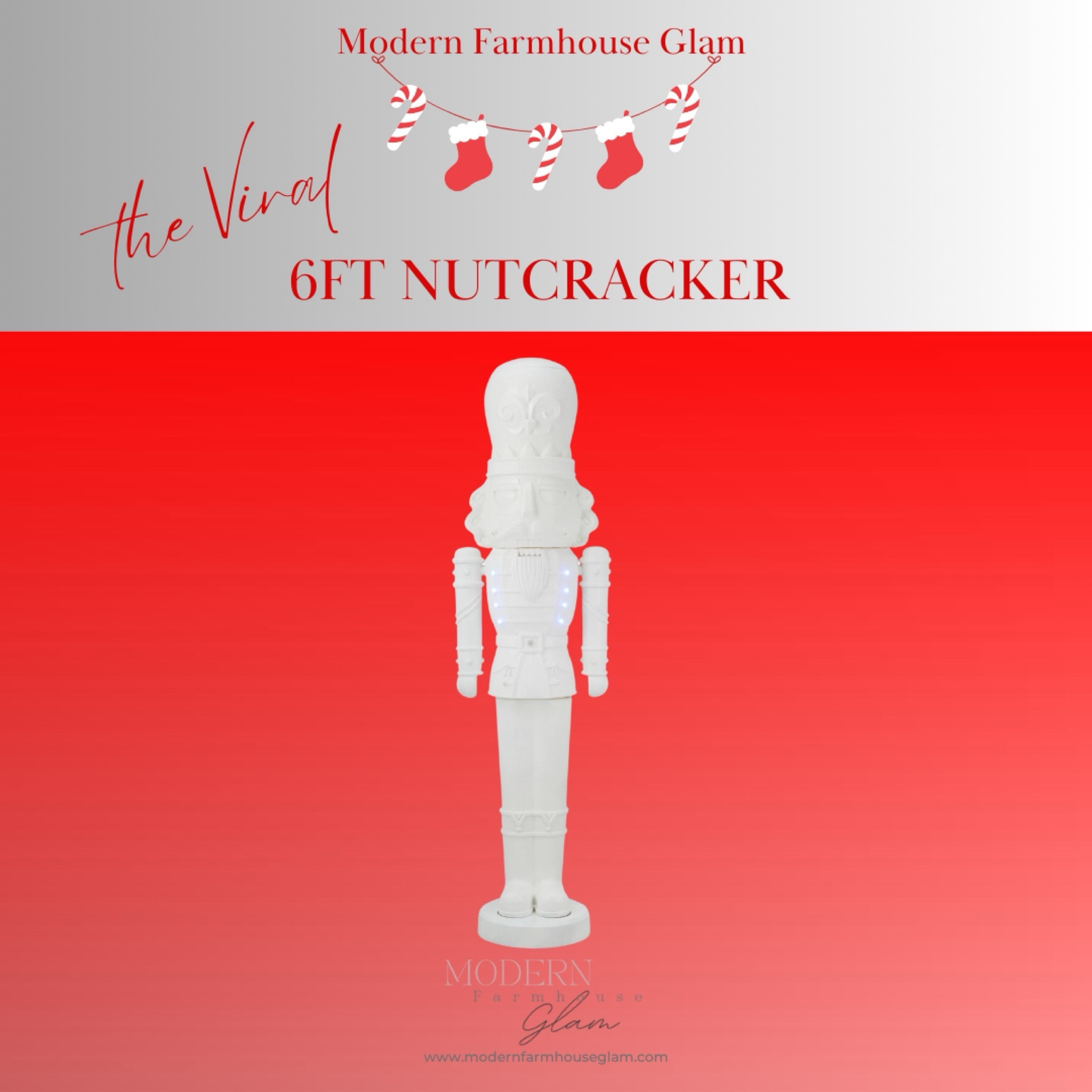 The viral 6 foot nutcracker from Walmart. This goes in and out of stock so keep checking this link multiple times during the day. I was able to order two online with free shipping! 

#LTKSeasonal #LTKFamily #LTKHome