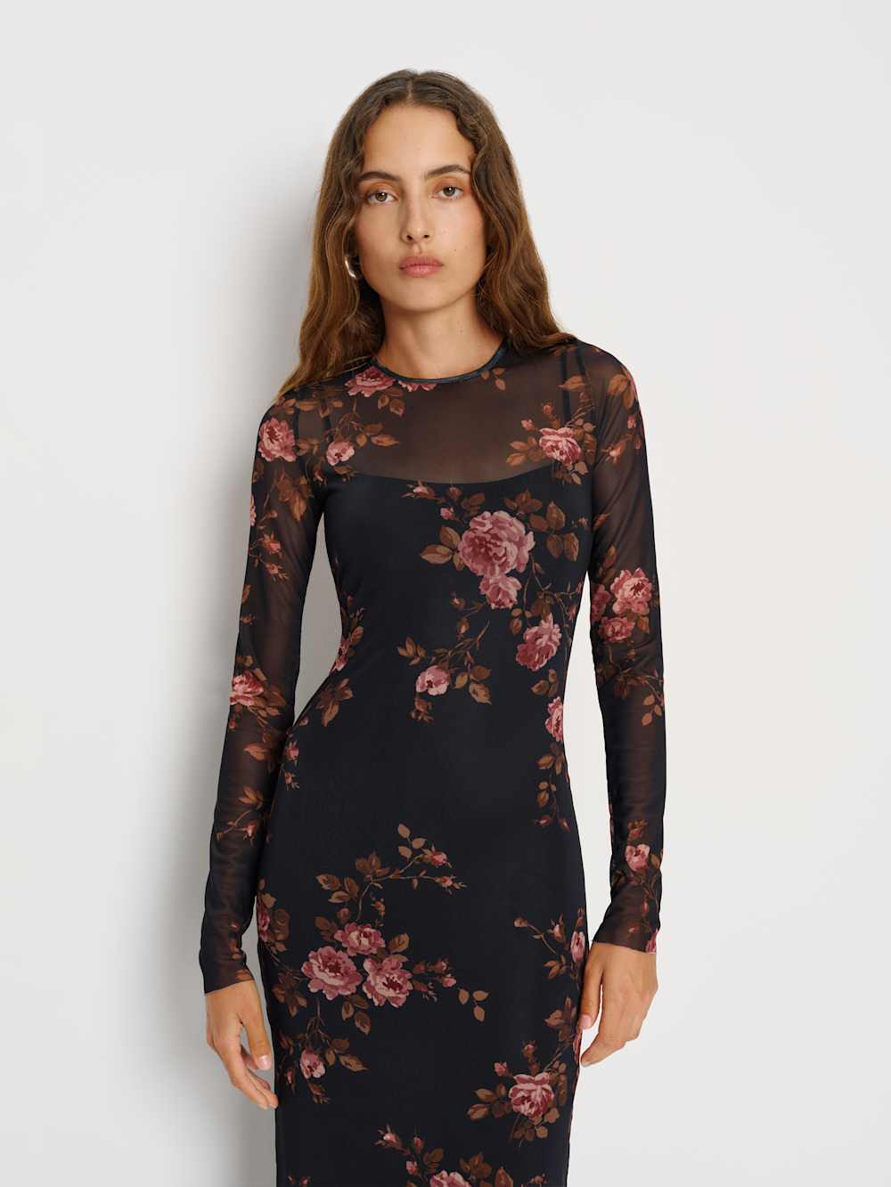 Rene Mesh Knit Dress | Reformation (Global)