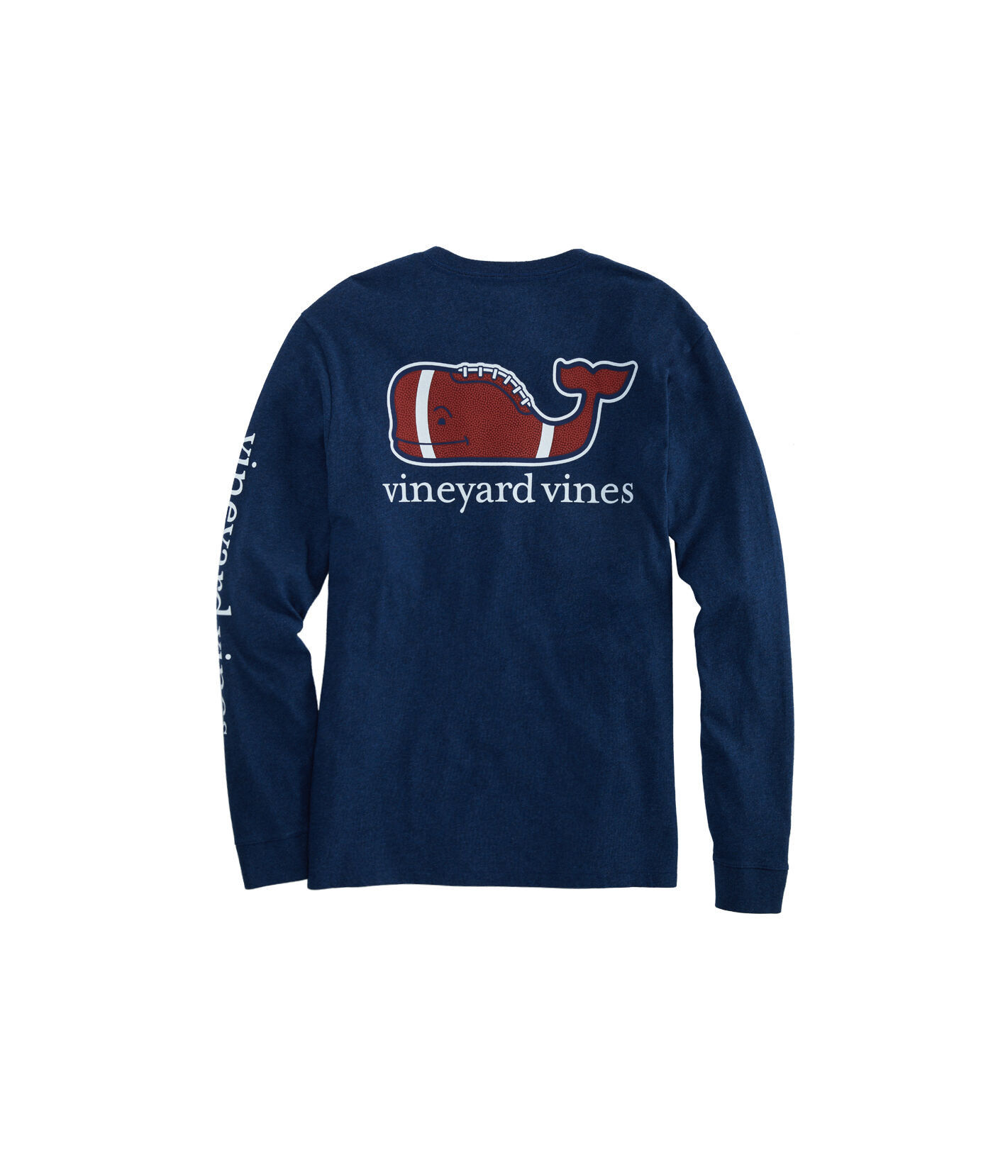 Football Whale Long-Sleeve Pocket Tee | vineyard vines