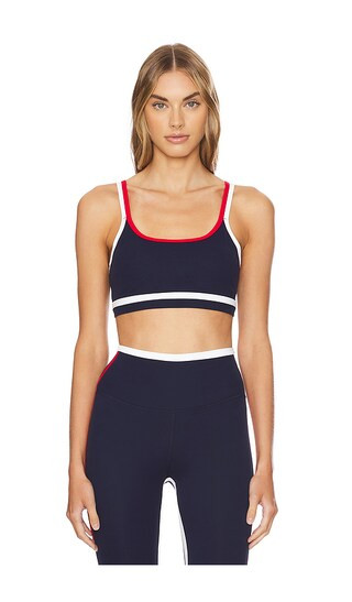 Eva Rigor Double Strap Bra in Indigo & White | Revolve Clothing (Global)