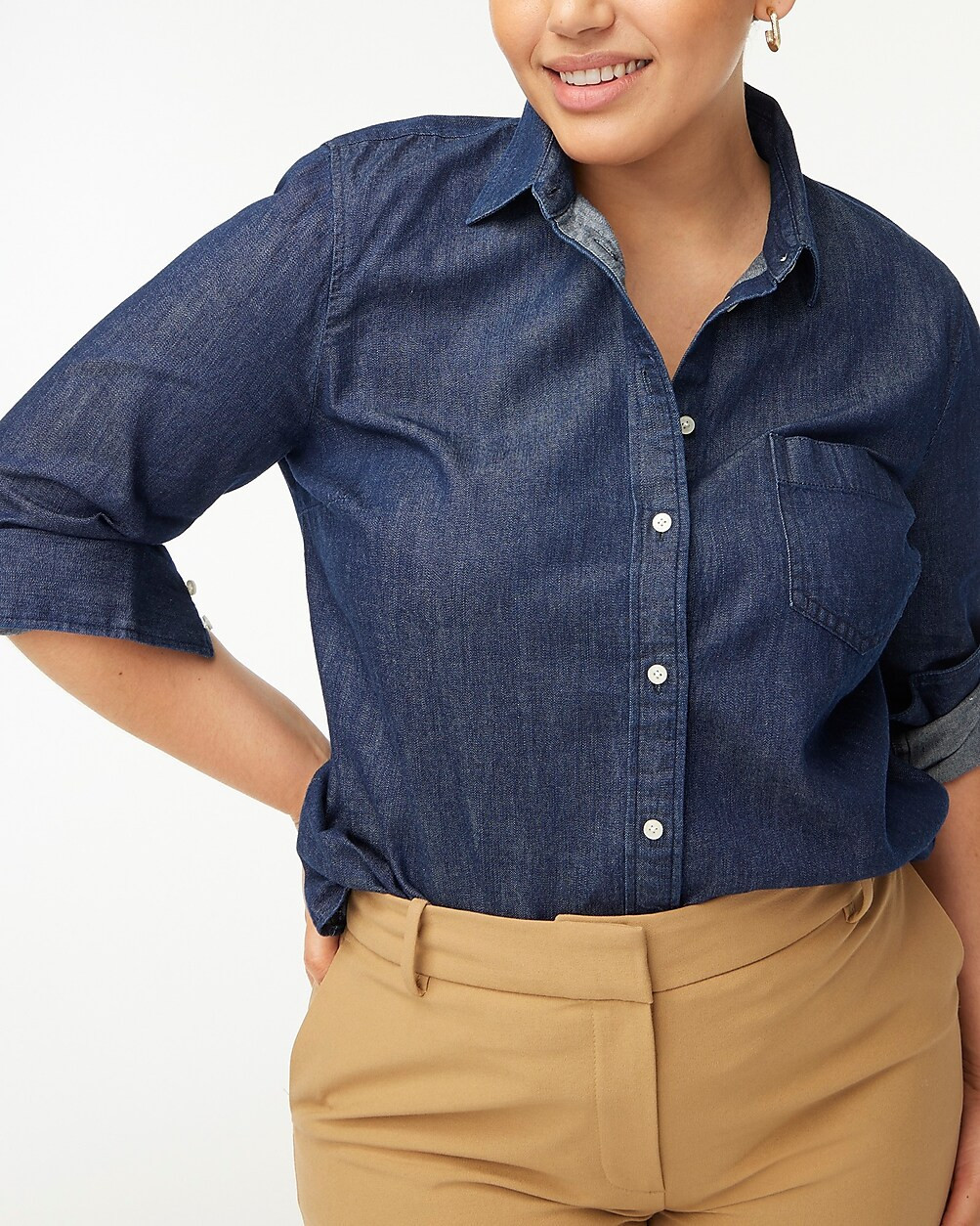 Petite chambray shirt | J.Crew Factory