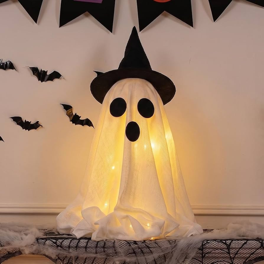 Halloween Ghost Decoration, 2PCS Light Up Ghosts for Halloween Decor Indoor | Amazon (US)