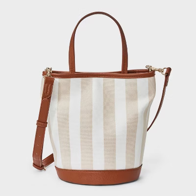 Striped Bucket Crossbody Bag - Universal Thread™ | Target