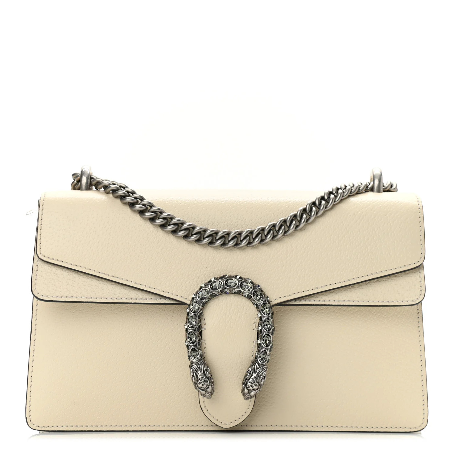 Pebbled Calfskin Small Dionysus Shoulder Bag White | FASHIONPHILE (US)