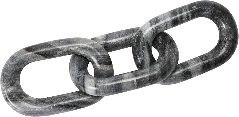 Bloomingville Decorative Marble Chain, Variegated Grey Tones | Amazon (US)