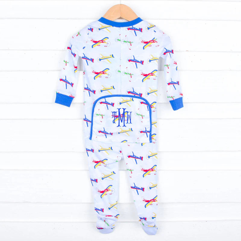 Flying Airplanes Zip Sleeper | Classic Whimsy