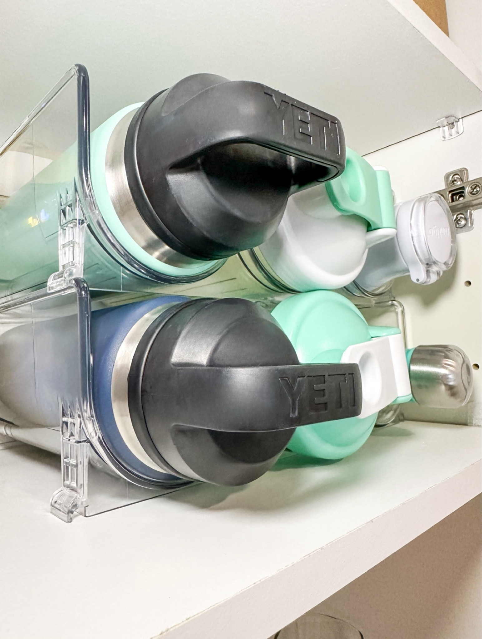 As a hydrated girlie, keeping my water bottles organized has always been a struggle. Then, I found this stacking cabinet organizer and life has never been the same! 

#homeorganization

#LTKHome #LTKFamily #LTKFindsUnder50