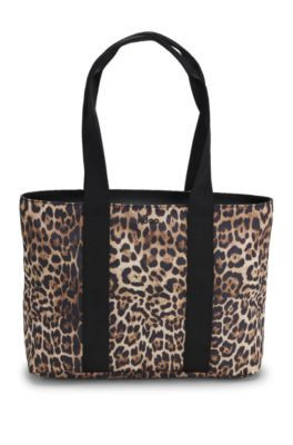 HUGO Tote bag with leopard print - Patterned Women's Tote Bags size pcs. | Hugo Boss (US)