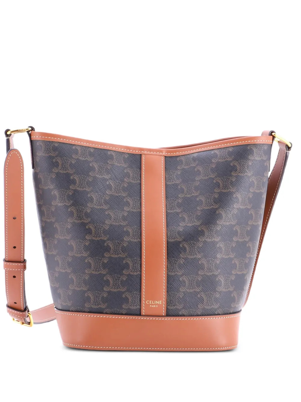 Celine Pre-OwnedTriomphe Coated Canvas Small bucket bag | Farfetch Global