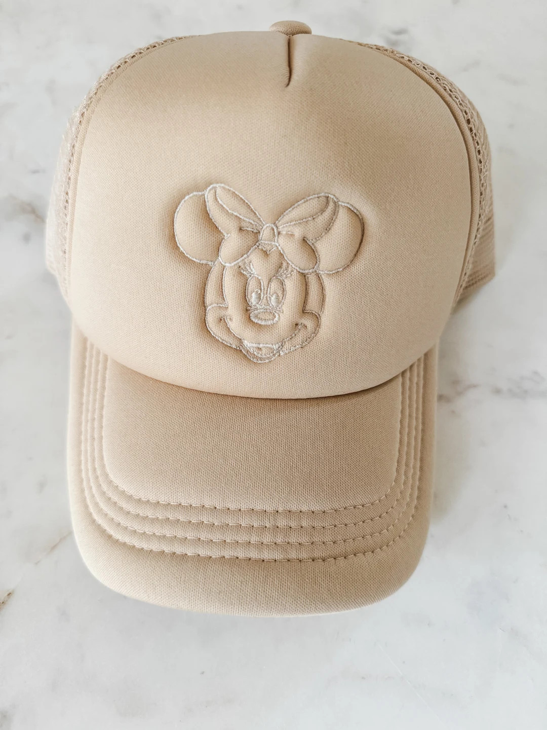 Neutral Minnie Mouse Trucker Hat - Etsy | Etsy (US)