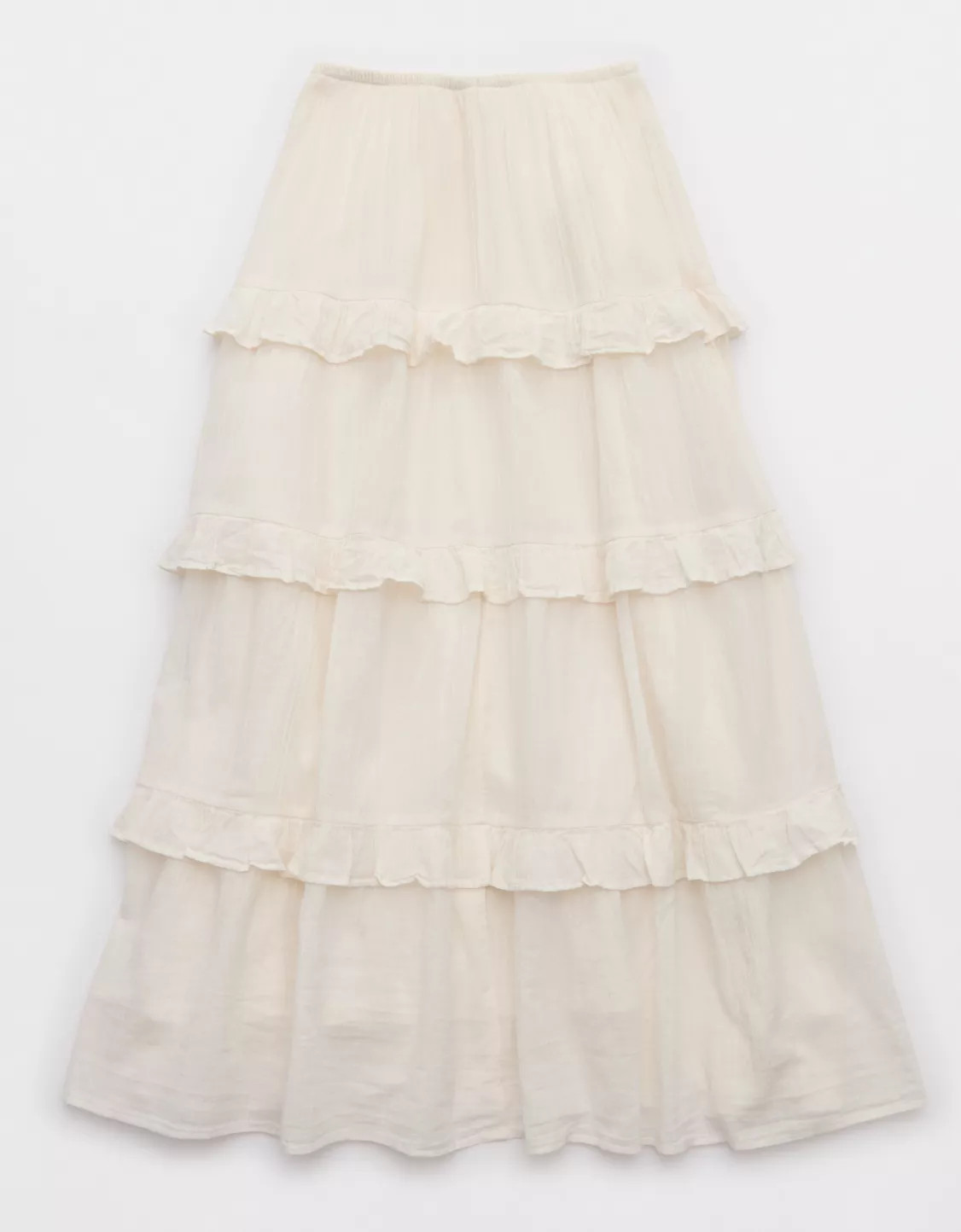 Aerie Ready To Ruffle Tiered Midaxi Skirt | Aerie