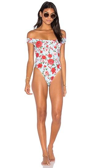 Motel Vedette One Piece Swimsuit in Garden Posey | Revolve Clothing