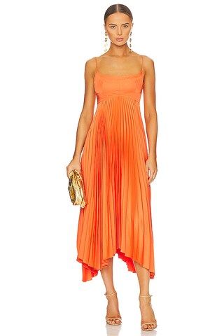 A.L.C. Hollie Dress in Vivid Orange from Revolve.com | Revolve Clothing (Global)