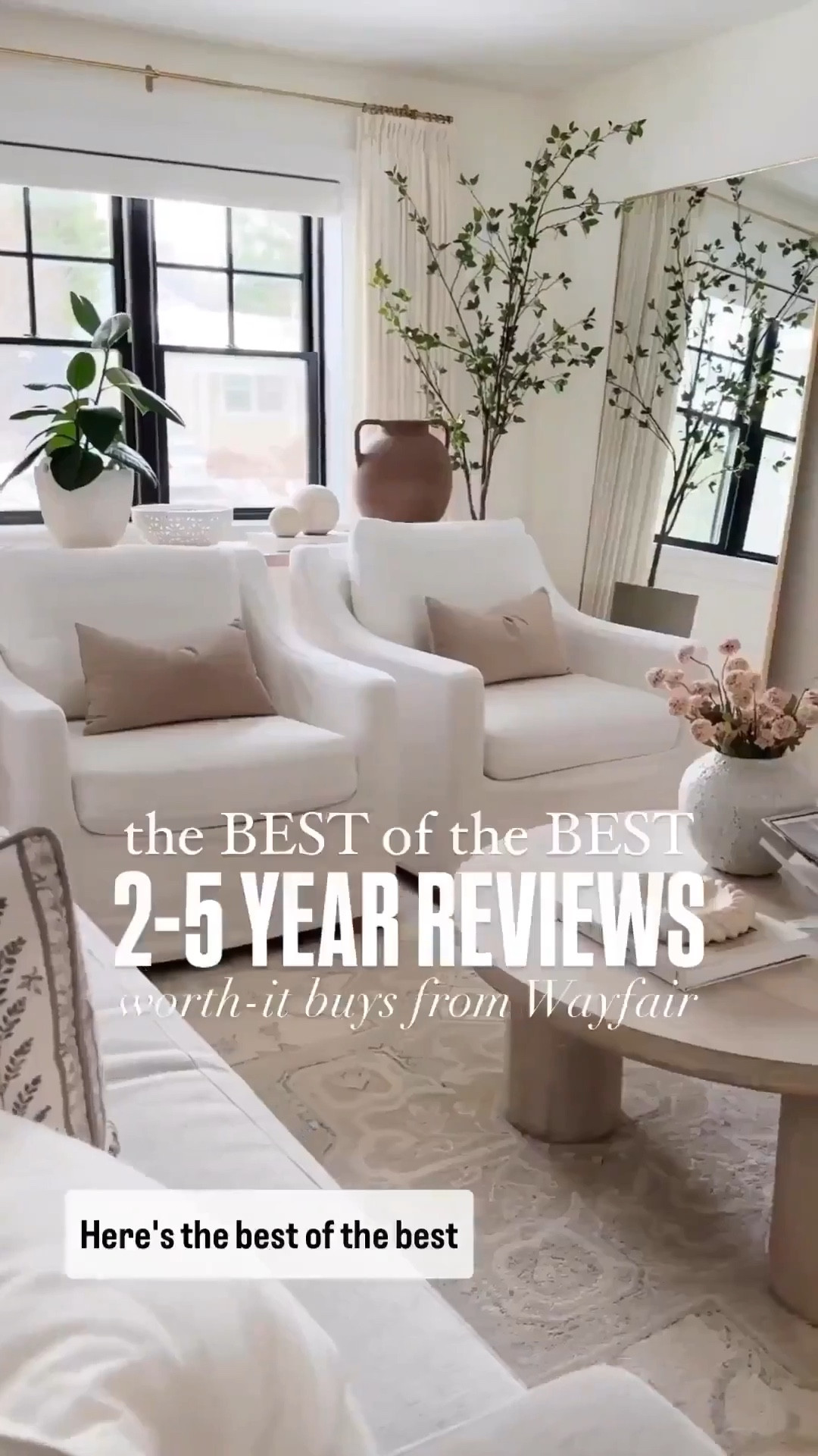 We’ve had our ivory/beige rug for almost 5 years. Soft, durable, the perfect neutral rug. 

Our Tilly bed is my all-time best-seller. It’s Classic, sophisticated, and comes in almost 60 upholstery options. We even bought one for our guest room.

We’ve had this bench for 3 years now. With its cream upholstery and dark brass frame it great for an entryway or end of bed.

My round coffee stable still looks brand new after 2 years and I plan on keeping it for many more.  perfect for coastal or modern spaces 

My  vintage-style vase has been a staple for year. I’m always changing our the stems and moving it around the house.

Our great room rug is the softest, most durable rug and 2. Years later is still Thriving 2 years is still thriving with our busy family of 5. 

#LTKHome