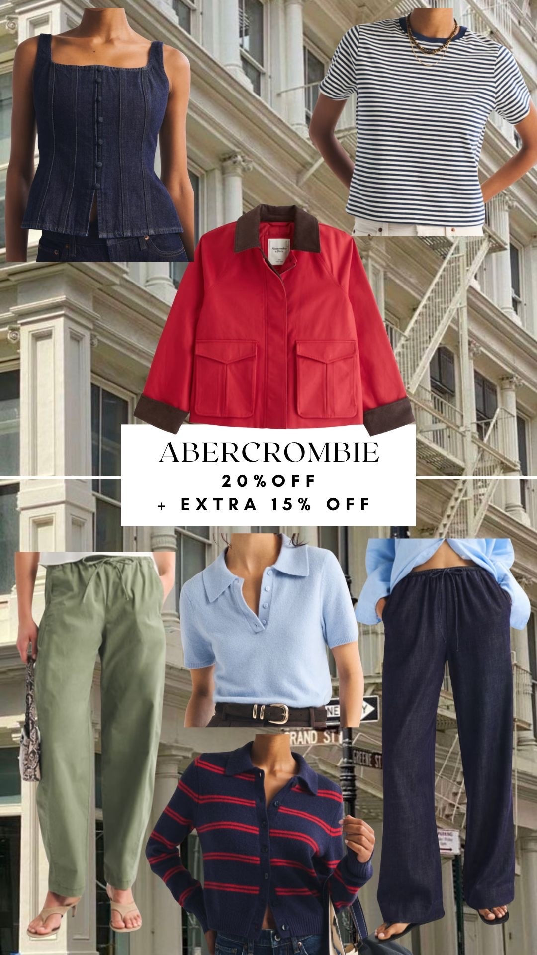 Abercrombie new arrivals 20% off + 15% off code DENIMAF perfect for fall transition

#LTKSaleAlert