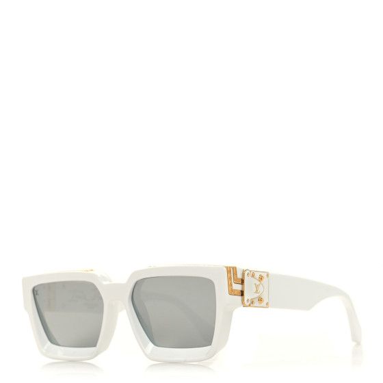 Louis Vuitton: All/Accessories/LOUIS VUITTON Acetate 1.1 Millionaires Z1166E Sunglasses White | FASHIONPHILE (US)