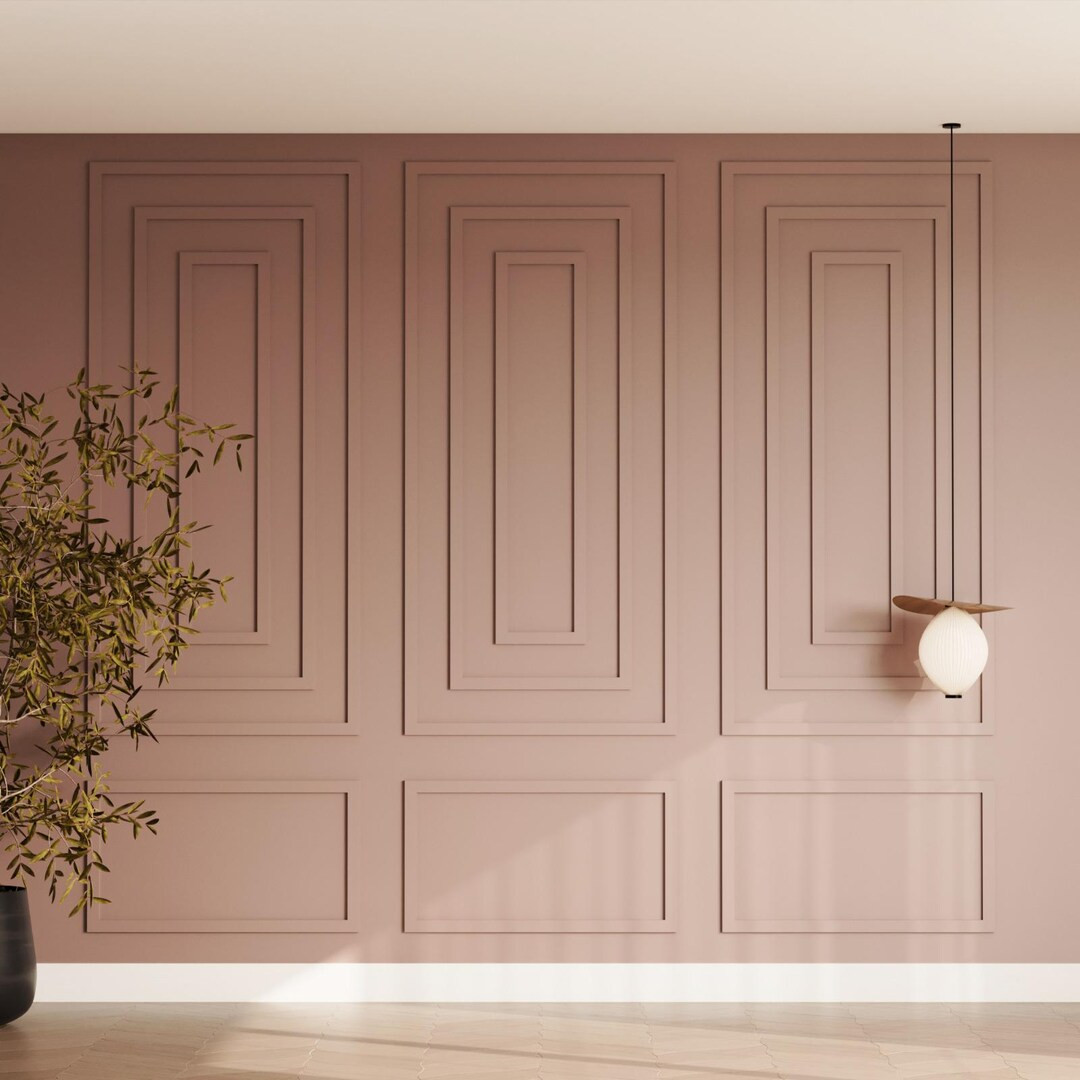 Pre-Cut Wall Molding Kit: DIY Wainscoting Panels for Easy Accent Wall Installation | Etsy (US)