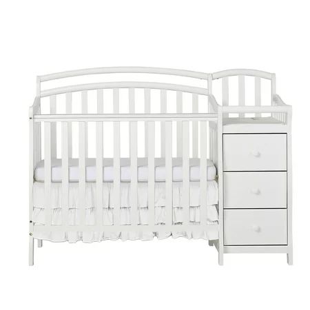 Dream On Me Casco 4-in-1 Mini Crib and Dressing Table White | Walmart (US)