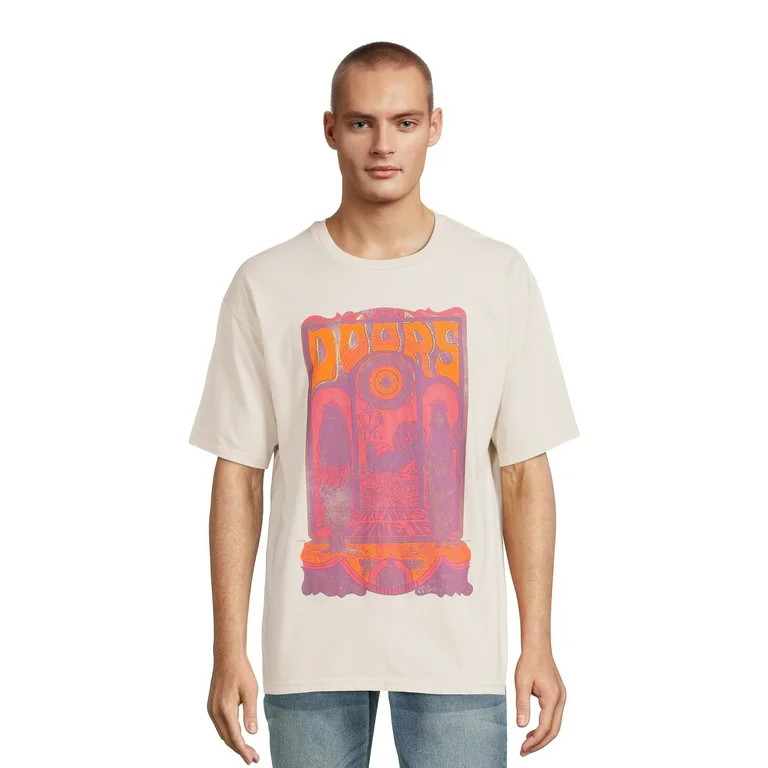 The Doors Men's & Big Men's Oversize Graphic Tee, Sizes up to 3XL | Walmart (US)