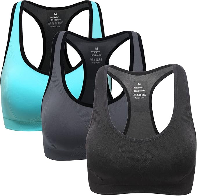MIRITY Women Racerback Sports Bras - High Impact Workout Gym Activewear Bra | Amazon (US)