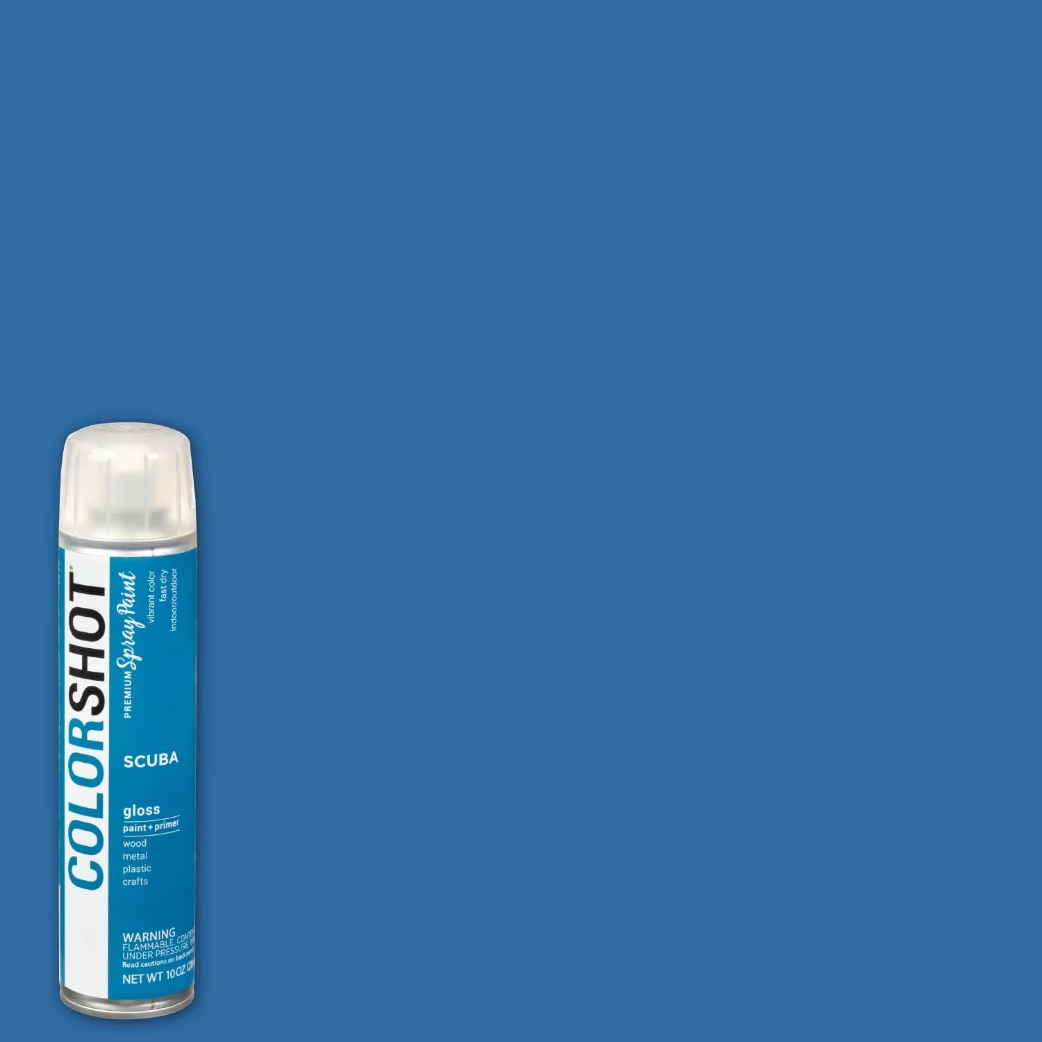 COLORSHOT Aerosol Spray Paint 10oz - Scuba - Marine Blue - Gloss | Walmart (US)