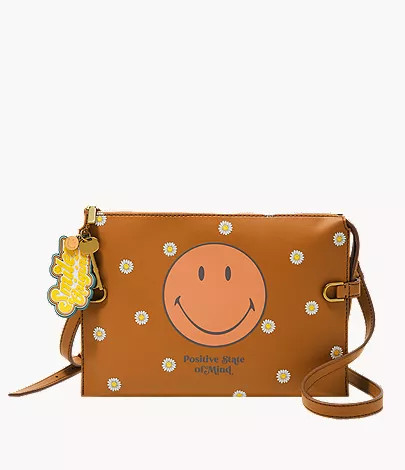Fossil x Smiley&reg; Cactus Leather Crossbody | Fossil (US)