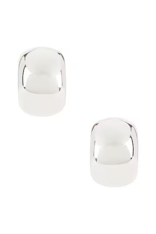 Heaven Mayhem Ky Hoop Earrings in Silver from Revolve.com | Revolve Clothing (Global)