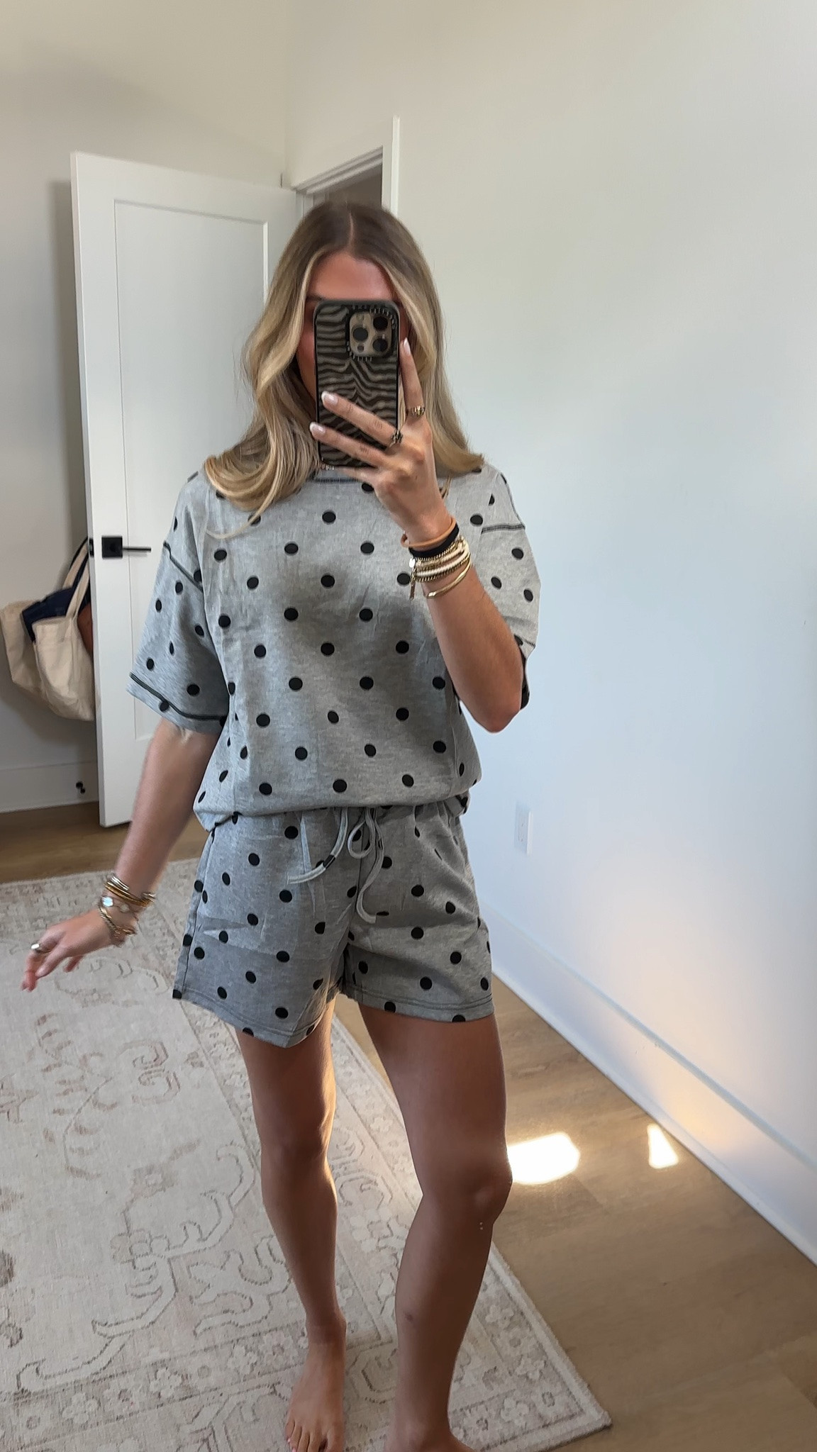Amazon size small Polka Dot Two Piece Set for Women Short Sleeve Pullover Top Shorts Lounge Set Summer Casual Matching Vacation Outfits

#LTKootd #LTKSaleAlert #LTKSeasonal