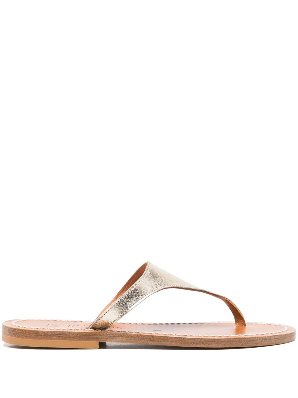 K. Jacques Pegase flip flops - Gold | Farfetch Global