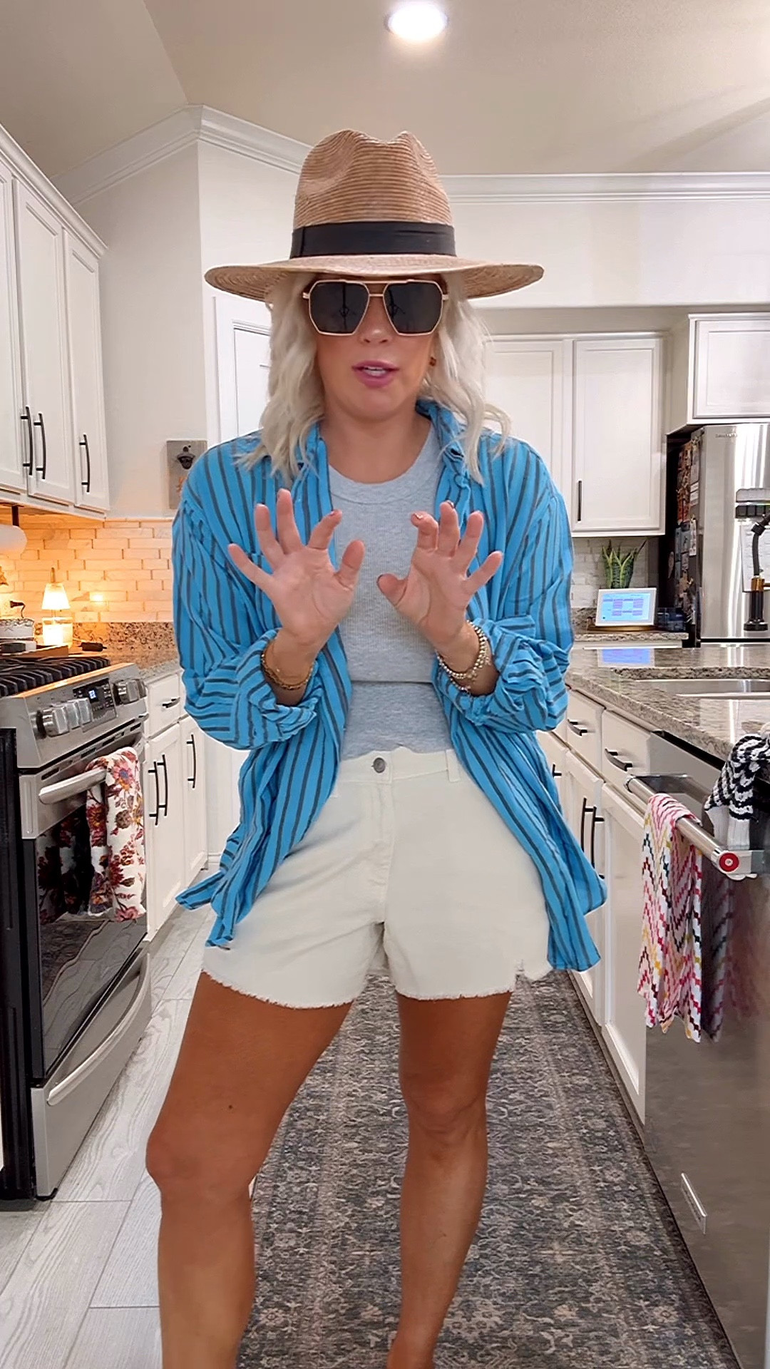 Love this combo for summer size small in tops , medium in shorts 
20% off code LTKAERIE20