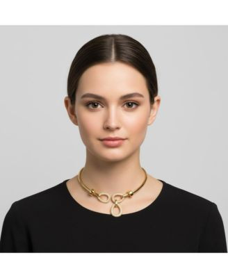 14K Gold Plated Triple Mesh Open Collar Choker Necklace | Macy's