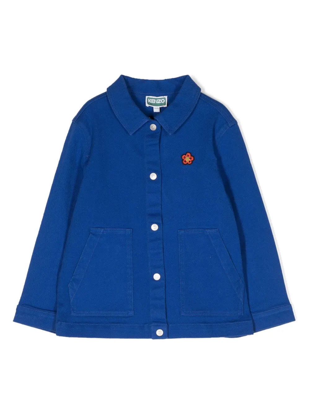 Kenzo Kids logo-embroidered Cotton Jacket  - Farfetch | Farfetch Global